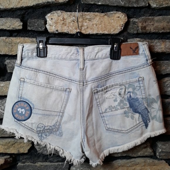 American Eagle Outfitters factory distress summer shorts sz 6 - Picture 6 of 9